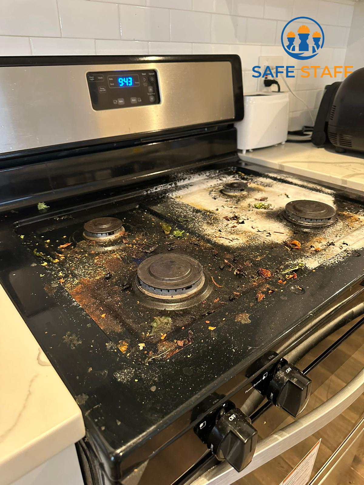Before – stovetop | Safe Staff Property Management