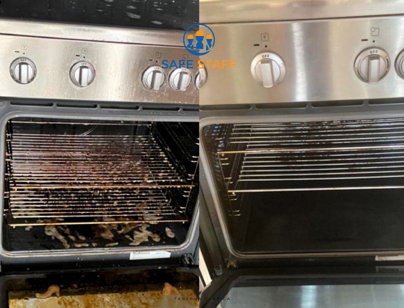 Before and after – oven | Safe Staff Property Management