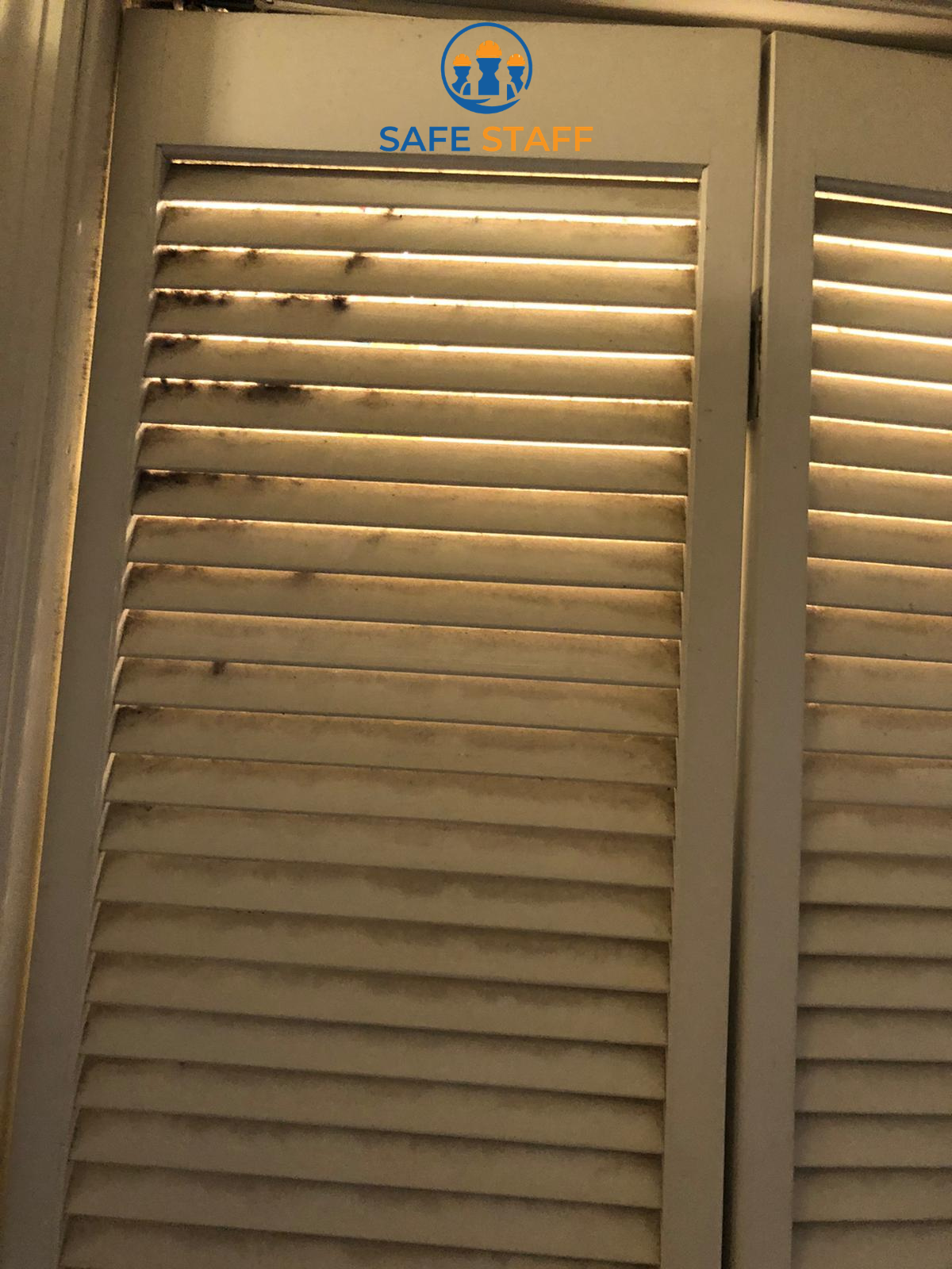 Before – closet doors | Safe Staff Property Management