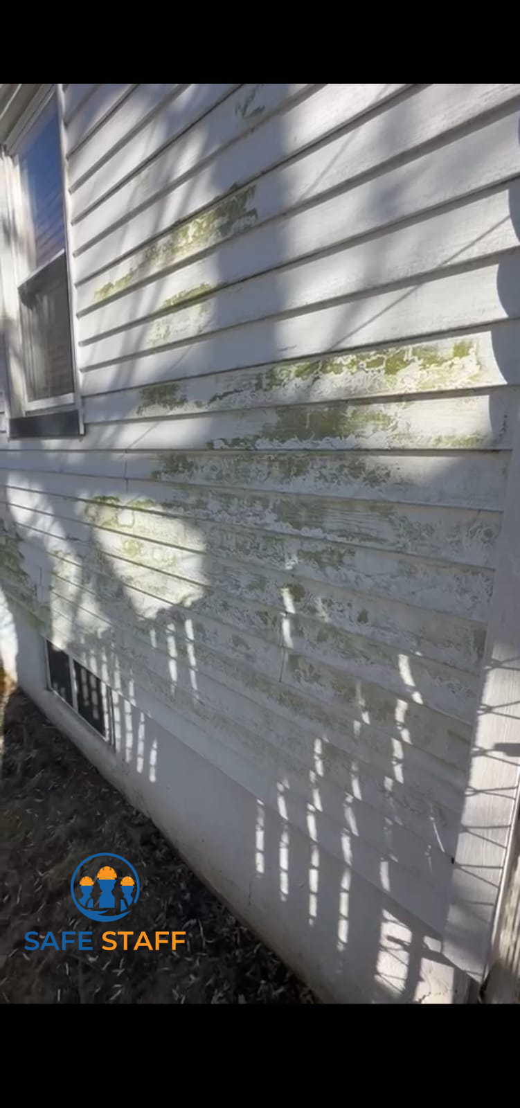 Before – exterior buildup | Safe Staff Property Management